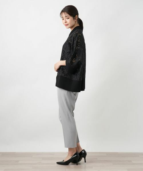 Leilian / レリアン シャツ・ブラウス | レース切替ドルマンブラウス | 詳細5