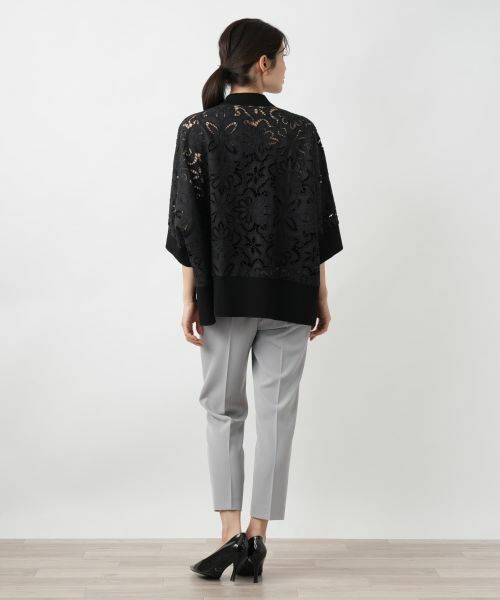 Leilian / レリアン シャツ・ブラウス | レース切替ドルマンブラウス | 詳細6