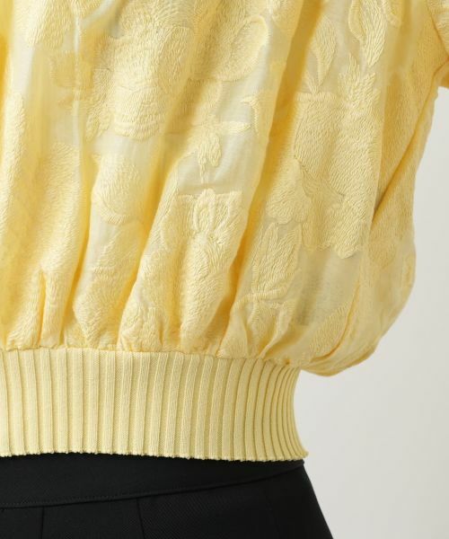 Leilian / レリアン その他アウター | フラワー刺繍シアーブルゾン | 詳細13