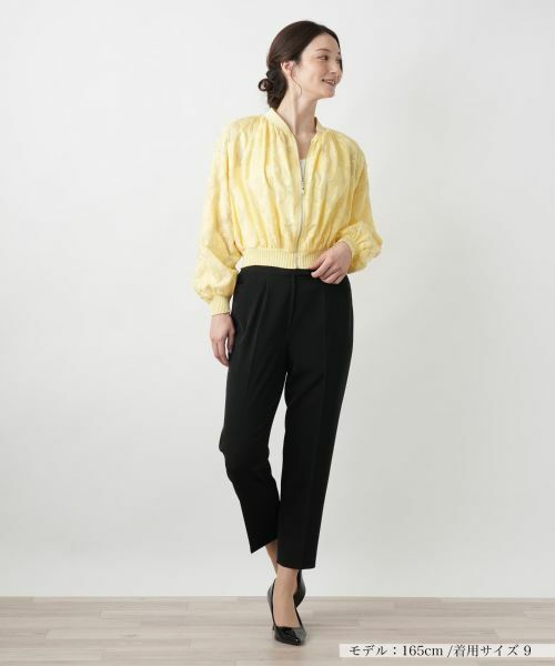 Leilian / レリアン その他アウター | フラワー刺繍シアーブルゾン | 詳細4