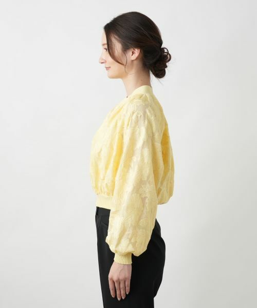 Leilian / レリアン その他アウター | フラワー刺繍シアーブルゾン | 詳細8