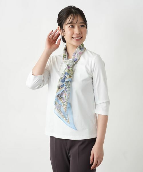Leilian / レリアン バンダナ・スカーフ | プリントスカーフ | 詳細1