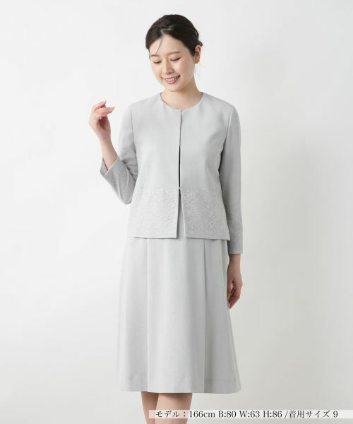 Leilian / レリアン セットアップ | スーツ【セレモニー】(グレー)