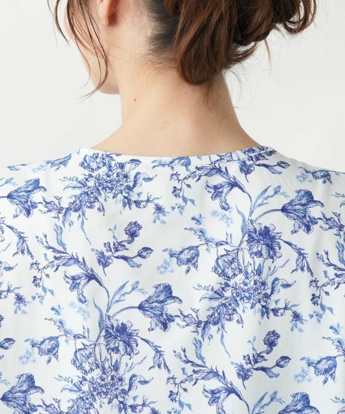 Leilian / レリアン カットソー | フラワー柄クルーネックカットソー | 詳細11