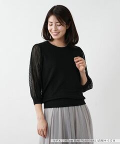 Leilian / レリアン ニット・セーター | 【店舗人気】シアープリーツ切替ニット