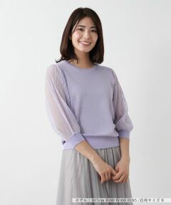 Leilian / レリアン ニット・セーター | 【店舗人気】シアープリーツ切替ニット