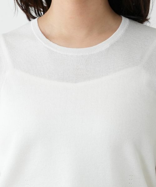 Leilian / レリアン ニット・セーター | 【店舗人気】シアープリーツ切替ニット | 詳細13