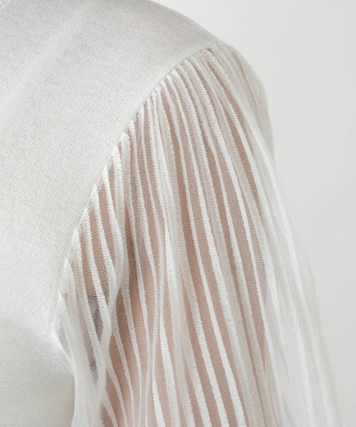 Leilian / レリアン ニット・セーター | 【店舗人気】シアープリーツ切替ニット | 詳細17