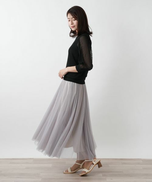 Leilian / レリアン ニット・セーター | 【店舗人気】シアープリーツ切替ニット | 詳細2