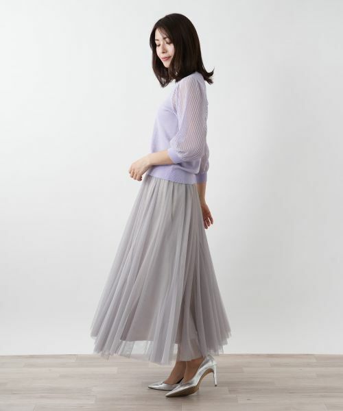 Leilian / レリアン ニット・セーター | 【店舗人気】シアープリーツ切替ニット | 詳細5