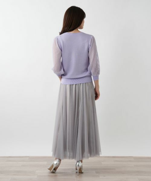Leilian / レリアン ニット・セーター | 【店舗人気】シアープリーツ切替ニット | 詳細6