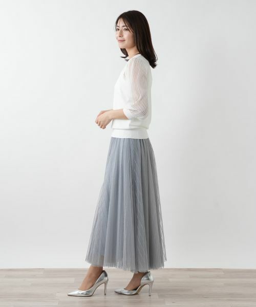 Leilian / レリアン ニット・セーター | 【店舗人気】シアープリーツ切替ニット | 詳細8