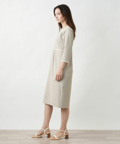 Leilian / レリアン ドレス | ライン配色ワンピ−ス | 詳細5