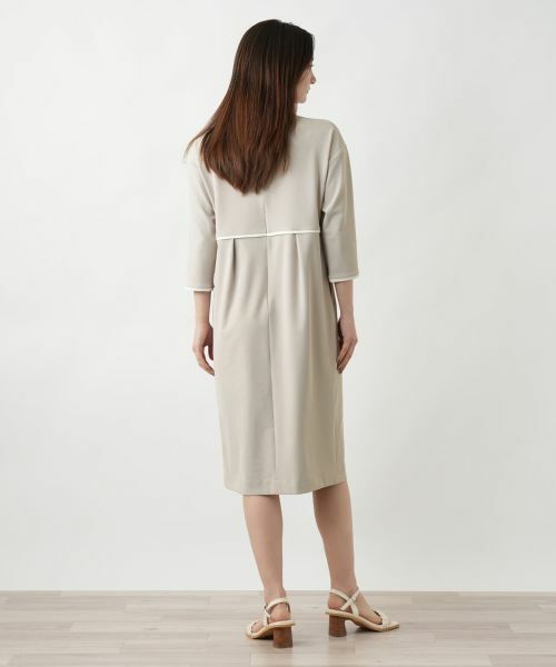 Leilian / レリアン ドレス | ライン配色ワンピ−ス | 詳細6