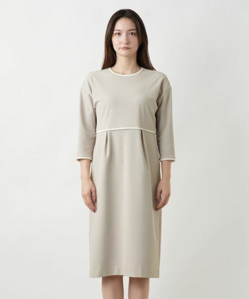 Leilian / レリアン ドレス | ライン配色ワンピ−ス | 詳細7