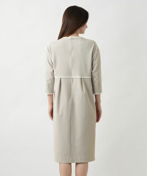 Leilian / レリアン ドレス | ライン配色ワンピ−ス | 詳細9