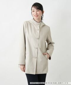 Leilian レリアン モヘア チェック ダッフルコート ベージュ 9 RUIRUE BOUTIQUE ダッフルコート コート ウール100
