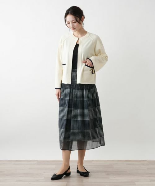 Leilian / レリアン カーディガン・ボレロ | ケープ風カーディガン | 詳細1