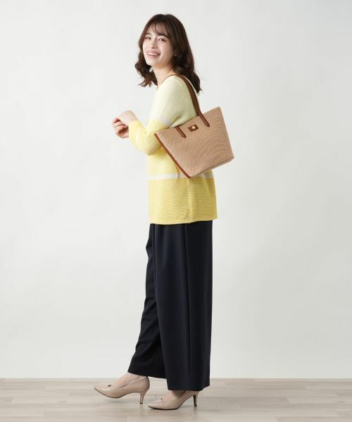 Leilian / レリアン トートバッグ | 編み込みトートバッグ | 詳細1