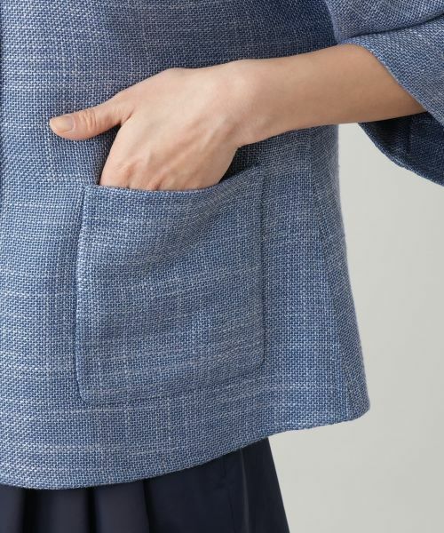 Leilian / レリアン テーラードジャケット | ノーカラージャケット【STEFANONI】 | 詳細13