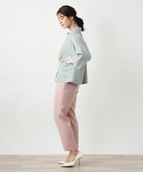 Leilian / レリアン テーラードジャケット | ノーカラージャケット【STEFANONI】 | 詳細2