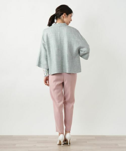 Leilian / レリアン テーラードジャケット | ノーカラージャケット【STEFANONI】 | 詳細3