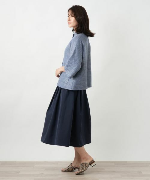 Leilian / レリアン テーラードジャケット | ノーカラージャケット【STEFANONI】 | 詳細5