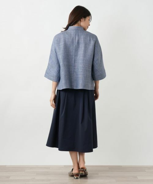 Leilian / レリアン テーラードジャケット | ノーカラージャケット【STEFANONI】 | 詳細6