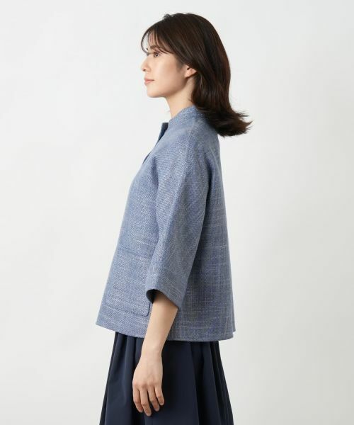 Leilian / レリアン テーラードジャケット | ノーカラージャケット【STEFANONI】 | 詳細8