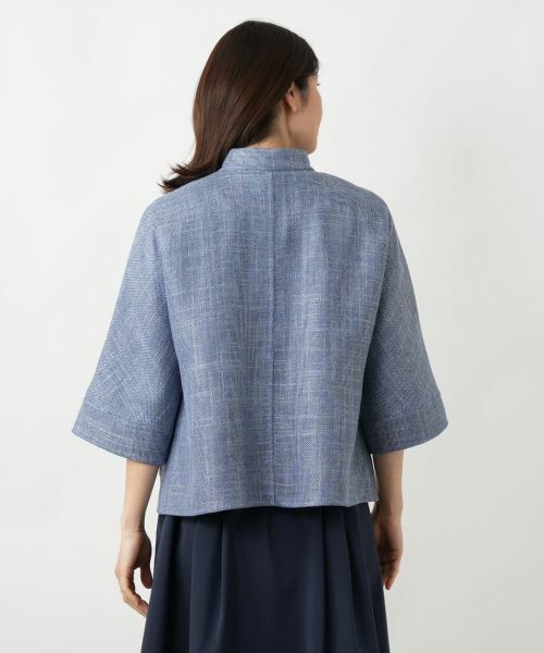 Leilian / レリアン テーラードジャケット | ノーカラージャケット【STEFANONI】 | 詳細9