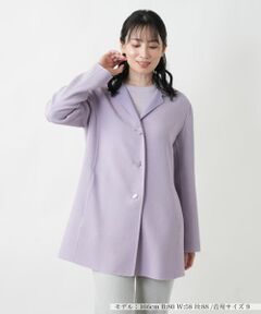 Leilian / レリアン テーラードジャケット | ロングニットジャケット