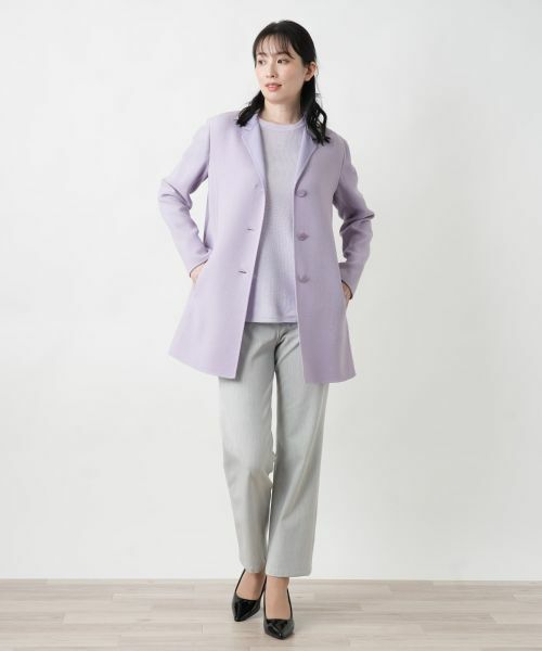 Leilian / レリアン テーラードジャケット | ロングニットジャケット | 詳細1