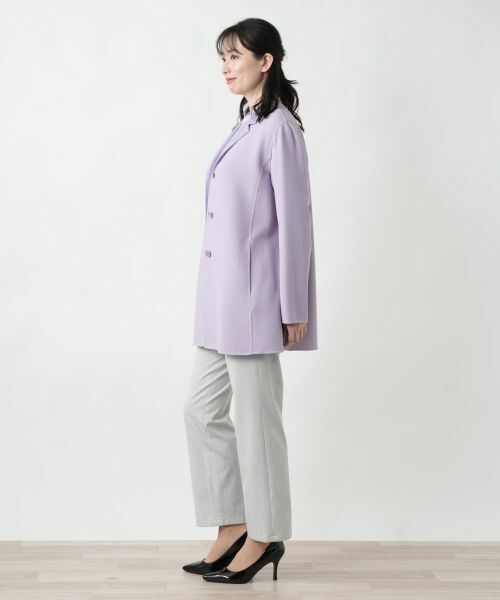 Leilian / レリアン テーラードジャケット | ロングニットジャケット | 詳細2