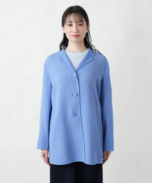 Leilian / レリアン テーラードジャケット | ロングニットジャケット | 詳細8