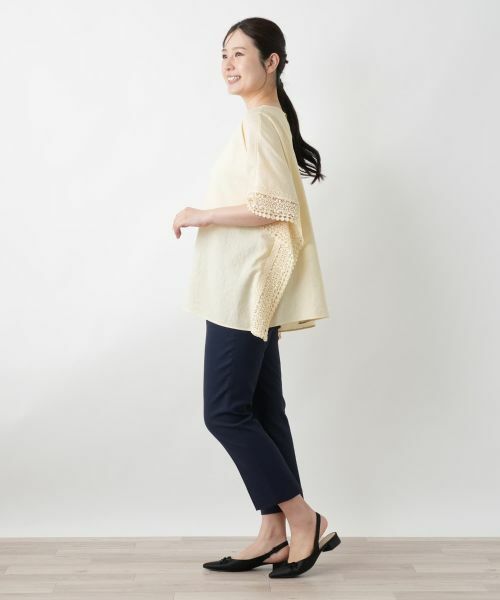 Leilian / レリアン シャツ・ブラウス | レースボクシーブラウス | 詳細2