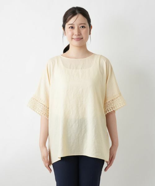 Leilian / レリアン シャツ・ブラウス | レースボクシーブラウス | 詳細4