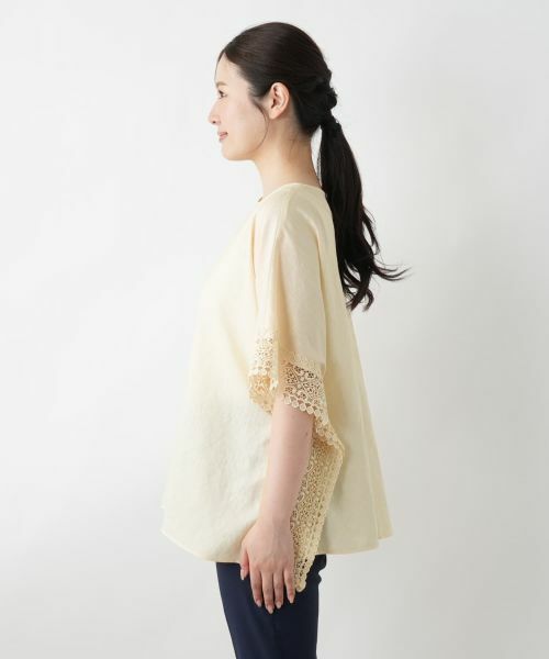 Leilian / レリアン シャツ・ブラウス | レースボクシーブラウス | 詳細5