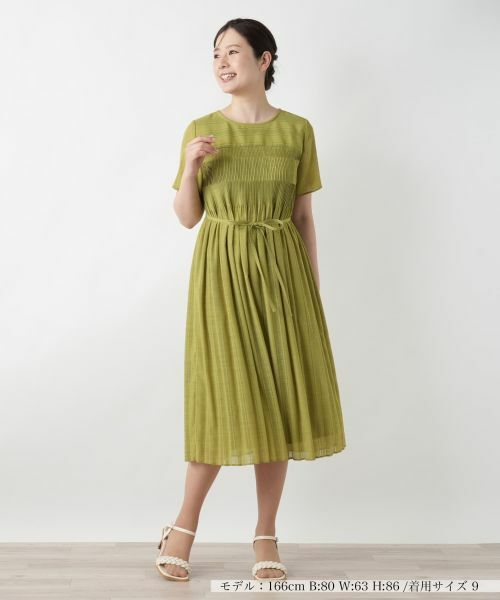 Leilian / レリアン ドレス | プリーツ切替ワンピース | 詳細1