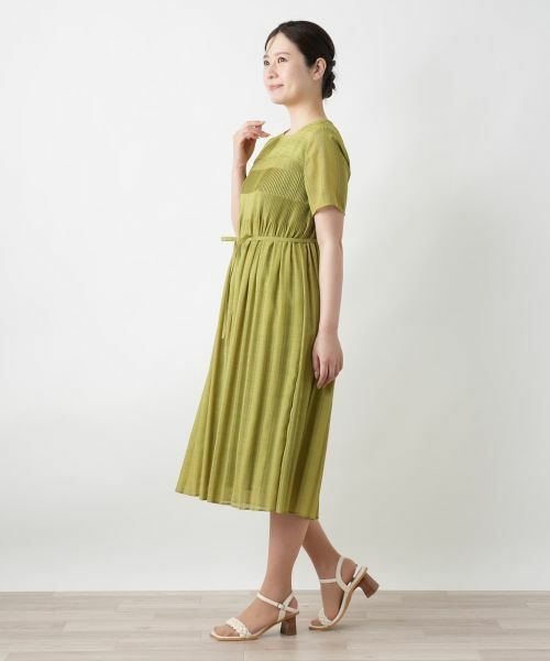 Leilian / レリアン ドレス | プリーツ切替ワンピース | 詳細2