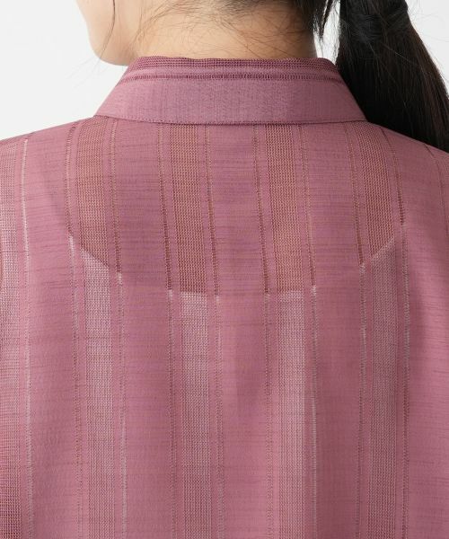 Leilian / レリアン シャツ・ブラウス | 透かしストライプブラウス | 詳細11