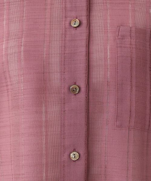 Leilian / レリアン シャツ・ブラウス | 透かしストライプブラウス | 詳細15