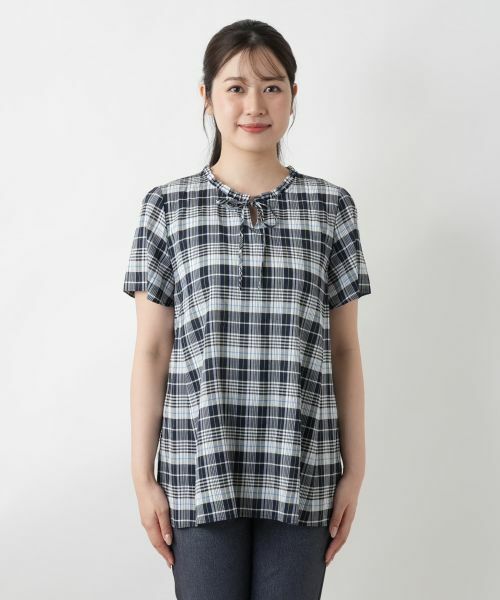 Leilian / レリアン シャツ・ブラウス | チェックブラウス | 詳細4
