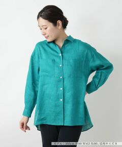 Ballsey バンドカラーシャツ　グリーン　7/19まで最終お値下げ 80 コードレーン バンドカラー 長袖 シャツ