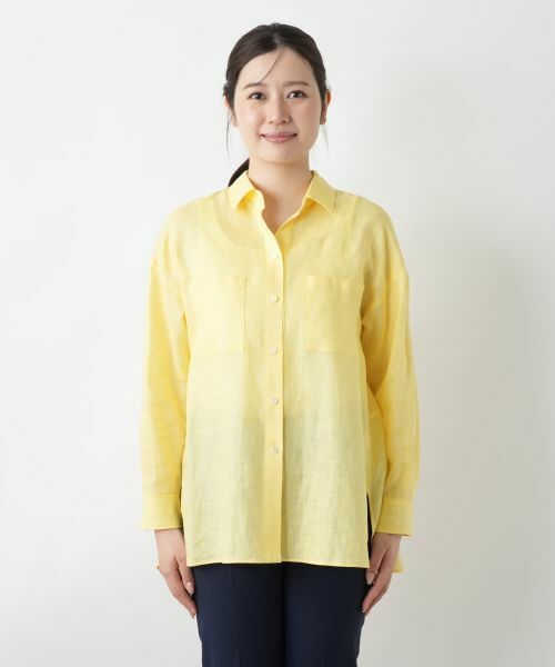 Leilian / レリアン シャツ・ブラウス | 麻ブラウス | 詳細10