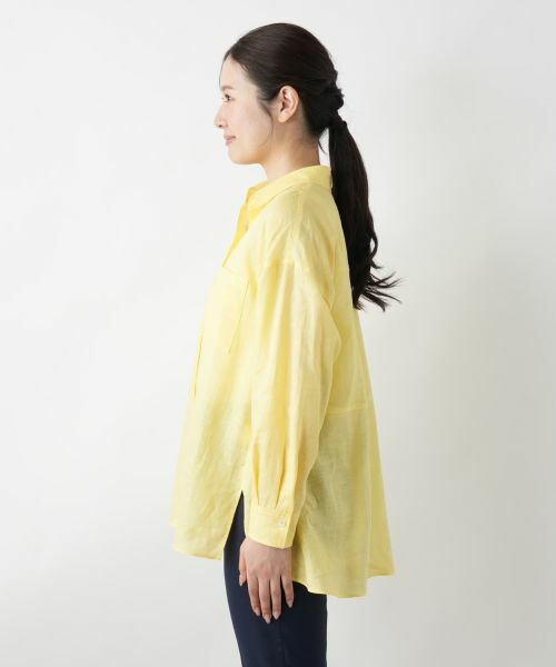 Leilian / レリアン シャツ・ブラウス | 麻ブラウス | 詳細11