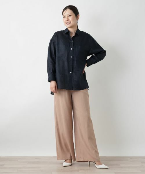 Leilian / レリアン シャツ・ブラウス | 麻ブラウス | 詳細4