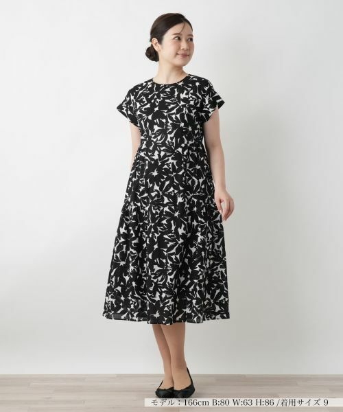Leilian / レリアン ドレス | プリントフレアワンピース | 詳細1