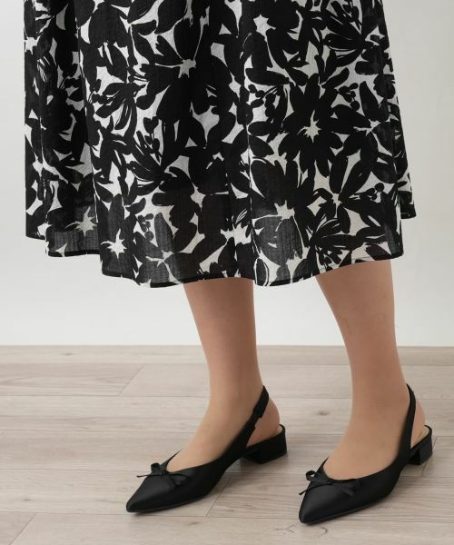 Leilian / レリアン ドレス | プリントフレアワンピース | 詳細11