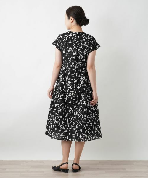 Leilian / レリアン ドレス | プリントフレアワンピース | 詳細3