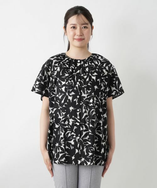 Leilian / レリアン シャツ・ブラウス | フラワープリントブラウス | 詳細4